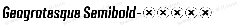 Geogrotesque Semibold字体转换